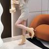 Pointed Elastic Boots Women's 2025 New Autumn and Winter Short Boots Suede Fine Heel Design Temperament Socks Boots High Heel