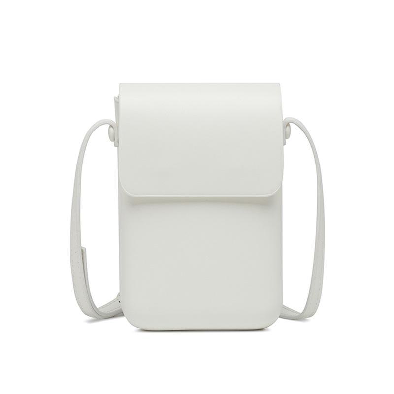 

Женская сумка для мобильного телефона через плечо 2024 года — простая, модная, легкая, универсальная сумка в корейском стиле мини 12x18cm белый