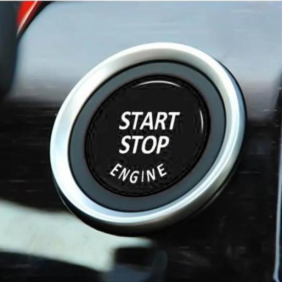 Gloss Black Car Front Engine Start Switch Trim For BMW E Chass Car E90 E60 E70