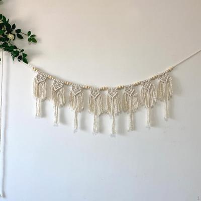 Makramee Wandbehang Tapisserie Boho Dekor Chic Moderne Ornament Handarbeit Gewebt für