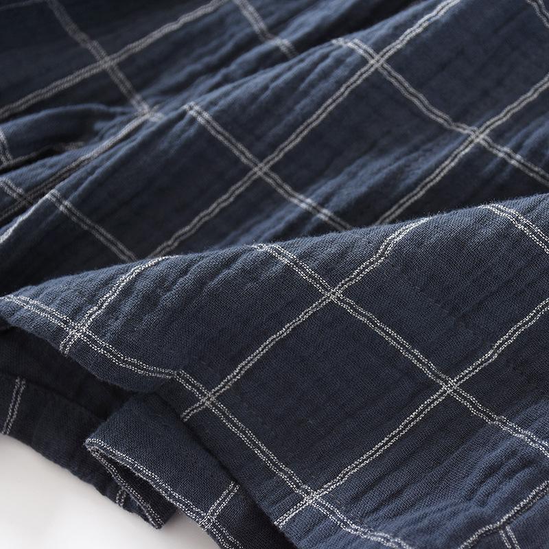 Summer Men's Lightweight Cotton Pajama Shorts: Breathable, Loose-Fit, Plus Size, Indoor/Outdoor Wear