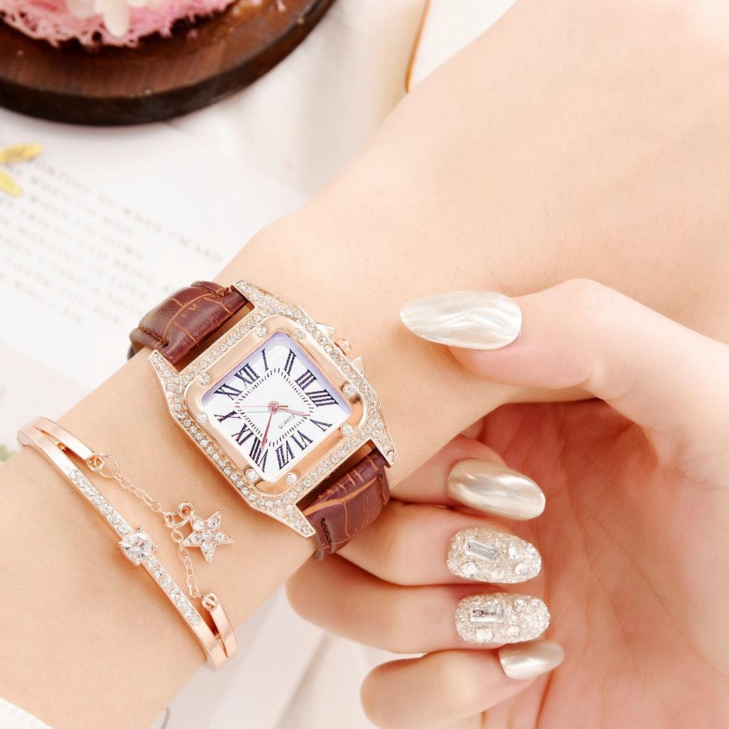 Watch Women's Wine Barrel Square Belt Women's Watch Women's Watch Student Korean Version Casual Watch