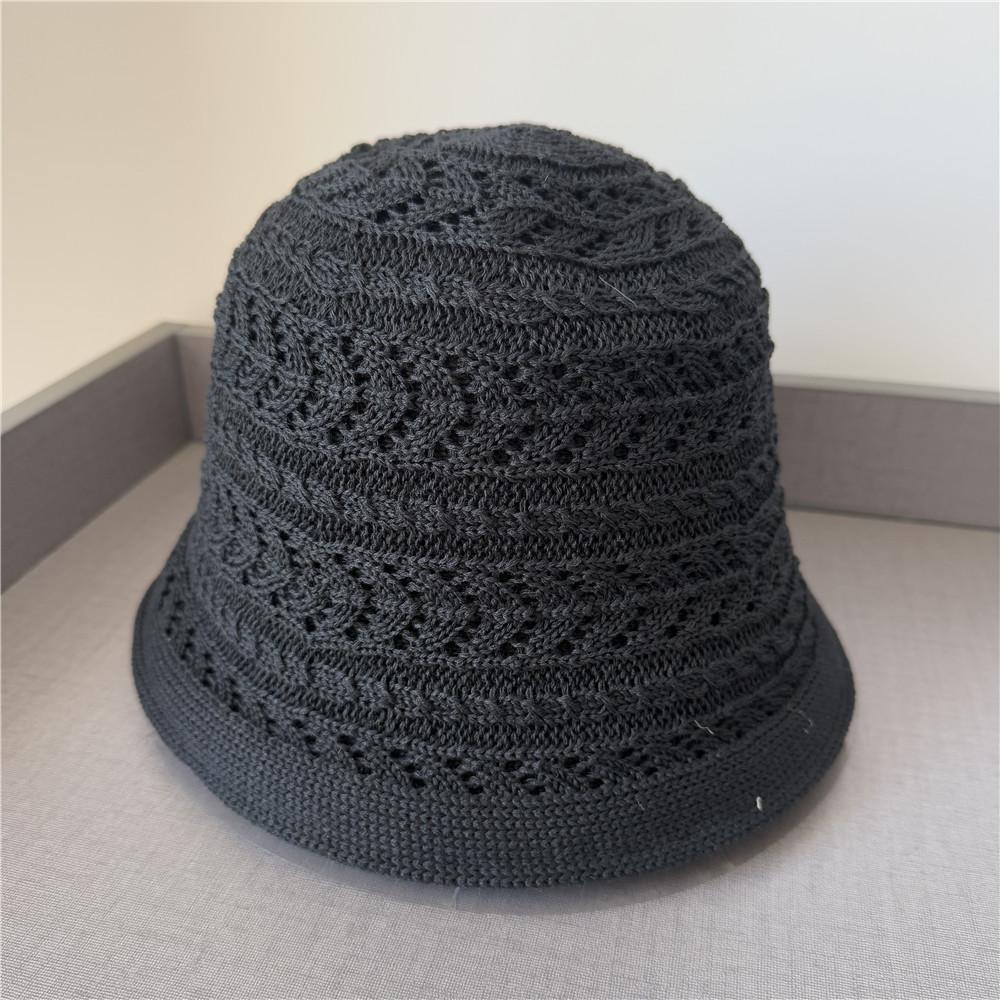 Double-sided Fisherman's Hat Children's Spring Versatile Face Small Knitted Bucket Hat Foldable Plain Basin Hat Tide