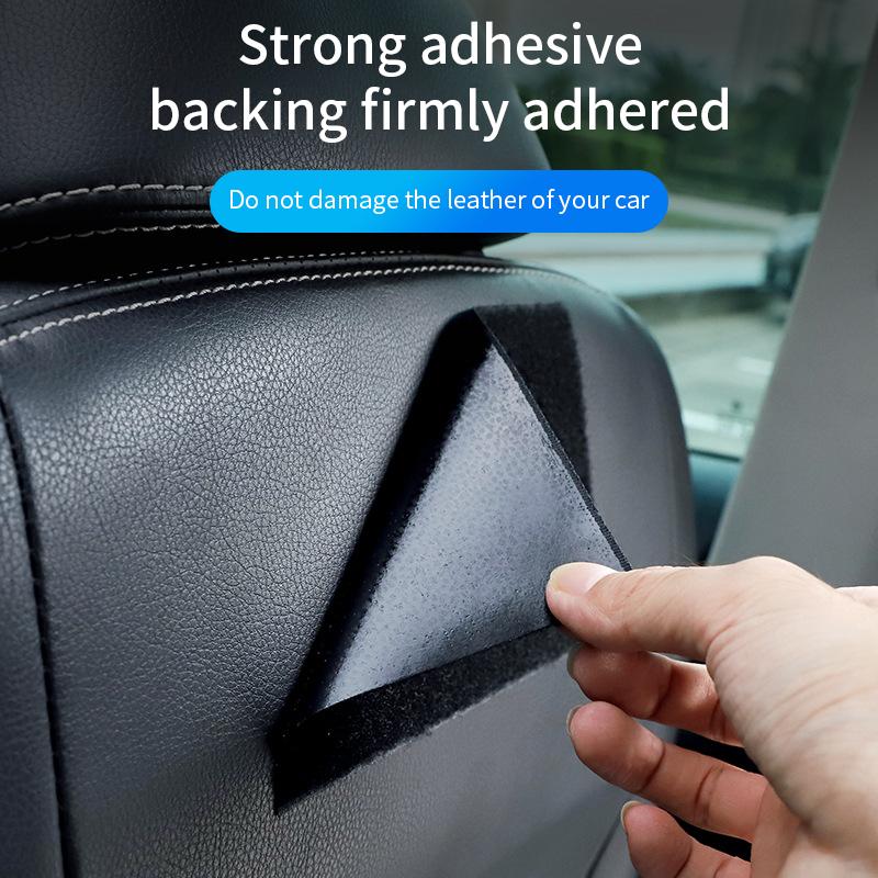 Leather Car Storage Bag Small Debris Organizer Hanging Cell Phone Mobile Paste Type Bag for Stowing Tidy Universal Accessories