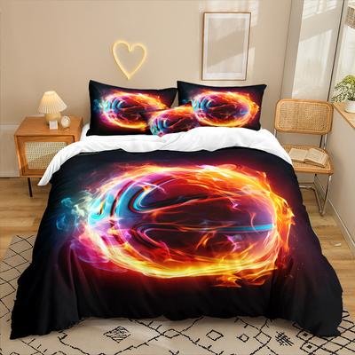 Pattern Series 3D Digital Printing Three-Piece Bedding Kit Bed Sheet Quilt Cover