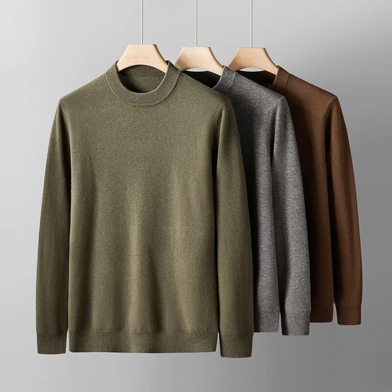 Pierre Cardin Men's Machine-Washable Merino Wool Crew Neck Sweater