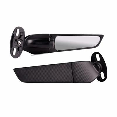 Espelho de motocicleta modificado para Kawasaki BMW Yamaha Honda Suzuki Acessórios Retrovisor giratório ajustável Espelho lateral de asa de vento