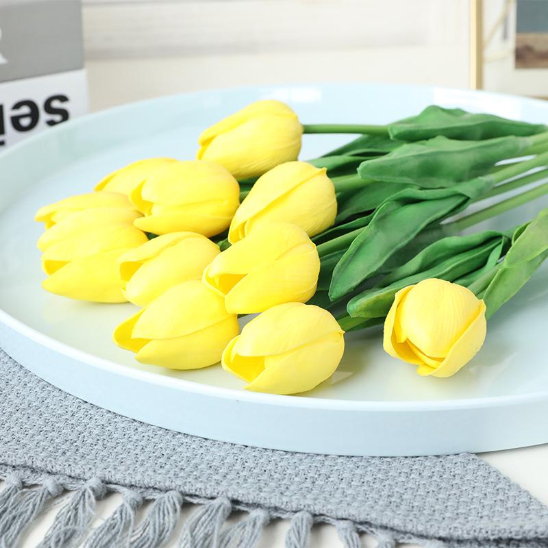 5 STÜCKE Pu Mini tulpe simulation blume hochzeit feier hause dekoration simulation anlage künstliche blumen ins stil touch tulpe