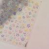Charming Petal Flower Colorful Wildflowers Daisy Leaves 5D Relief Self Adhesive Nail Art Sticker Decoration Manicure Decal DIY