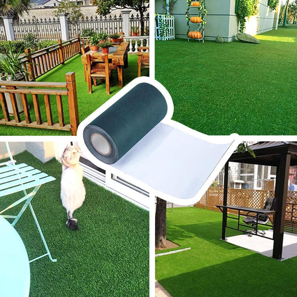 Single-Side Artificial Grass Seam Tape Garden Lawn Green Tape Synthetic Lawn Grass Carpet Fixed Connection Tape