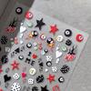 3D Embossed Cherry Nail Art Stickers Self Adhesive Pool Dice Design Manicure DIY Accessories Nail Art Decals for Creative Nail