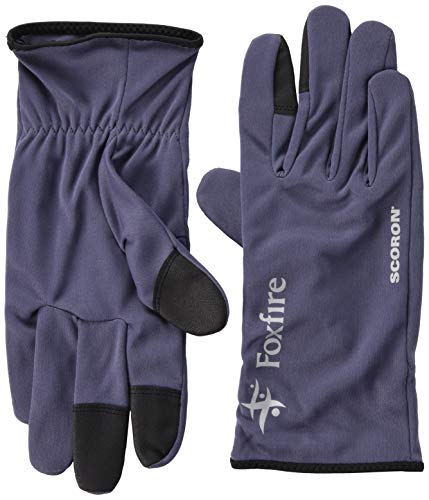 Foxfire SC Easy Touch Insect Repellent Gloves, Unisex, Sweat-Wicking, Quick-Drying, UV Protection, Navy, Size 5520827, Medium