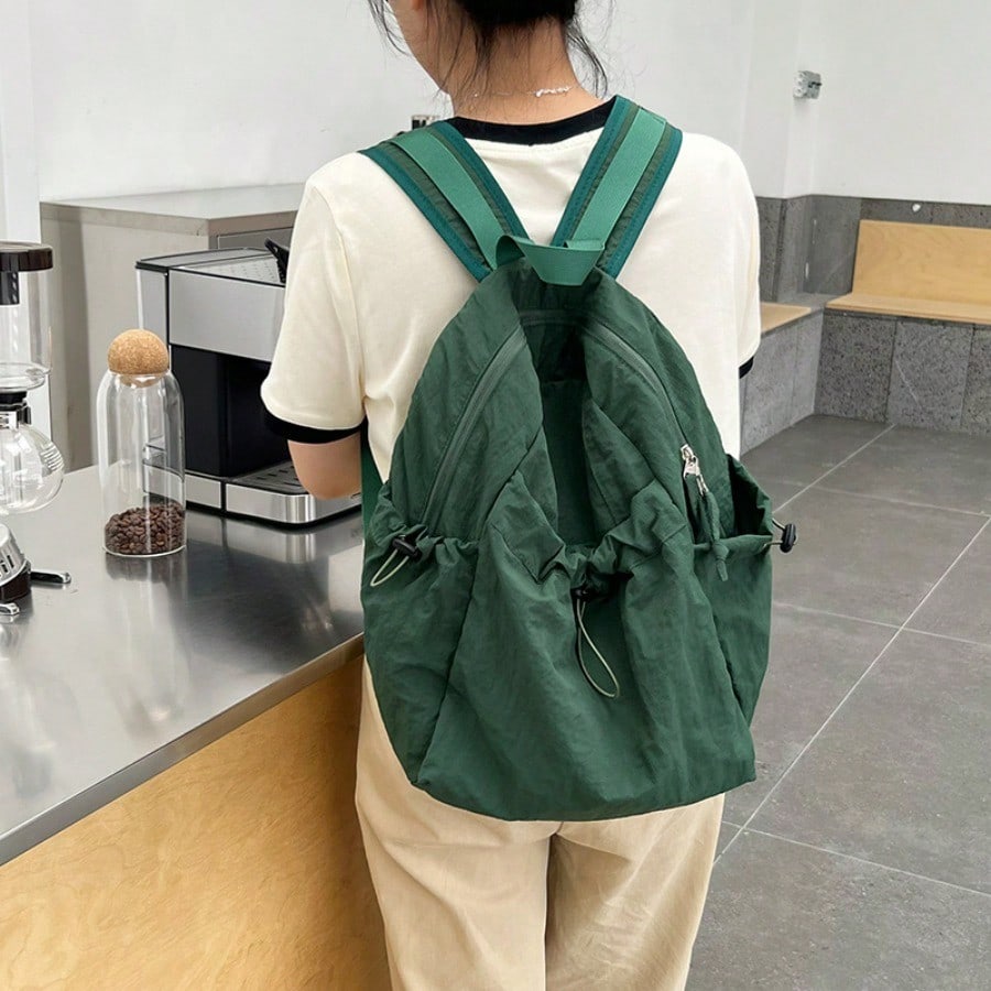 Large Capacity Backpack Lightweight Leisure Commuter Backpack Student School Bag