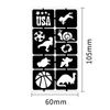 Hollow Tattoo Sticker Inkjet Template Hannah 3D Cartoon Tattoo Sticker Small Pattern
