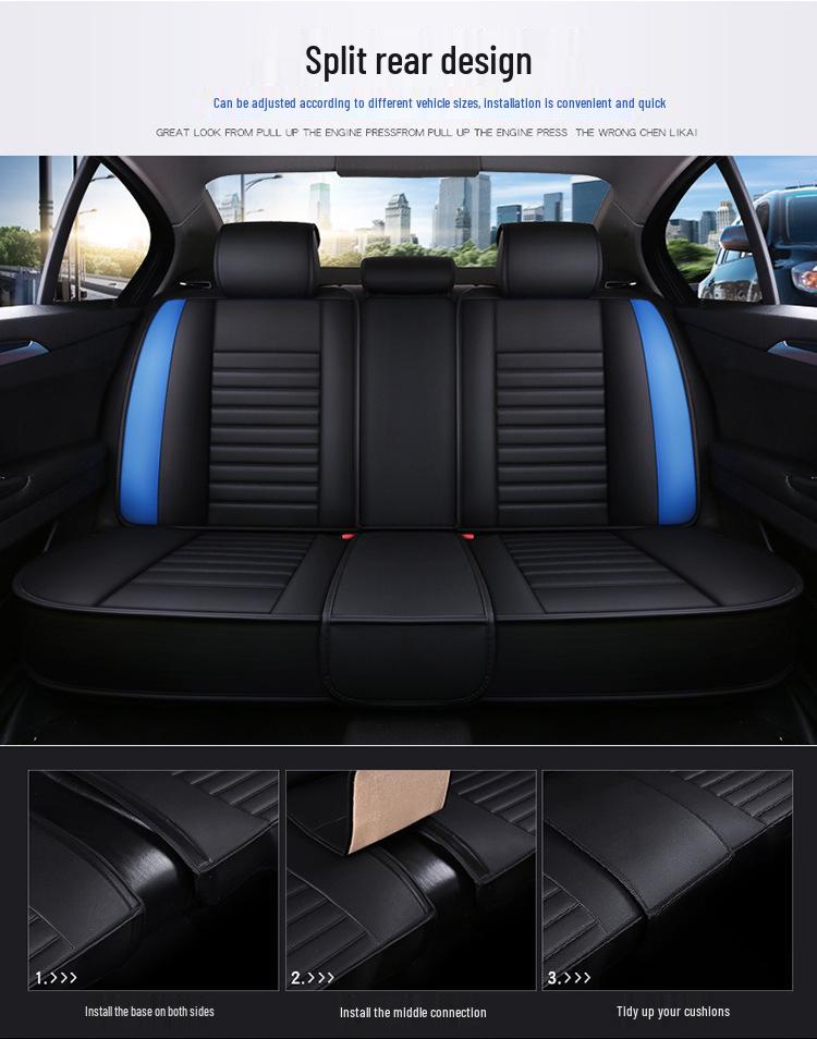 Universelles Vier-Jahreszeiten Waschbares Leder Autositzkissen