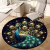 1pc Office Carpet Chair Mats Enchanted Peacock Feather Artwork Perfect for Decorating Office Chairs, Living Rooms, Or Bedrooms