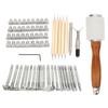 Leather Sculpture Stamping Tools Incisive DIY Durable Sturdy Convenient Leather Working Tools
