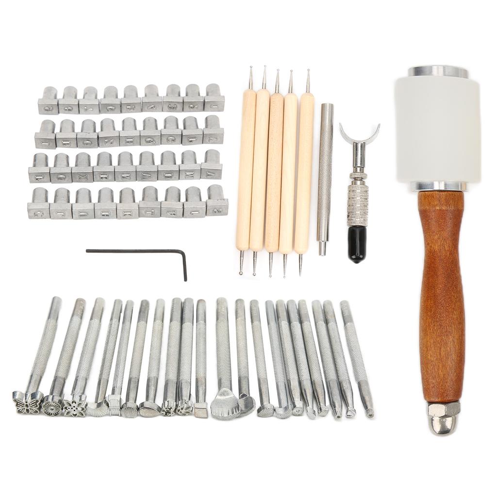 Leather Sculpture Stamping Tools Incisive DIY Durable Sturdy Convenient Leather Working Tools