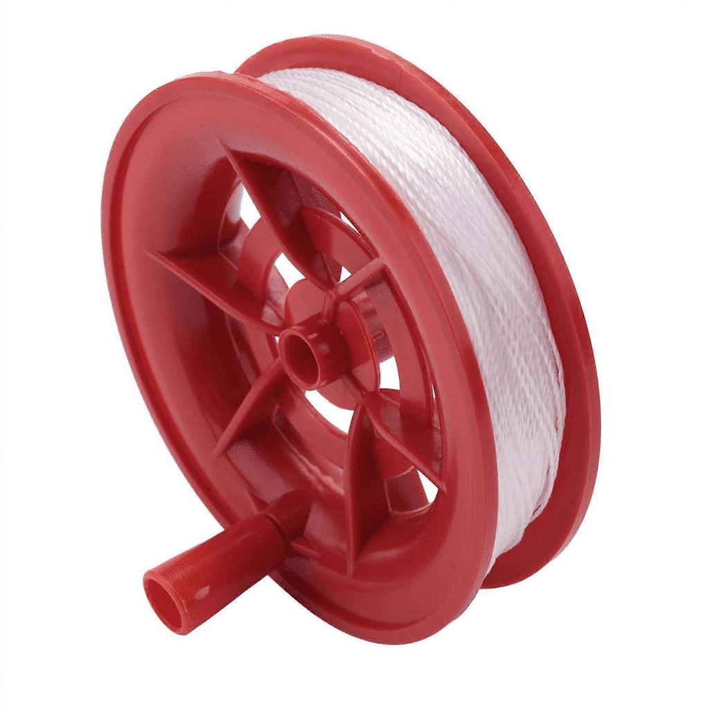 Biudunm 100M Twisted String Line Red Wheel Kite Reel Winder