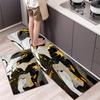1Pcs Anti Fatigue Kitchen Rugs, OneHouse Marble Print Waterproof Non-Slip Thick Cushioned Kitchen Mat Heavy Duty Comfort Standing Mat for Kitchen