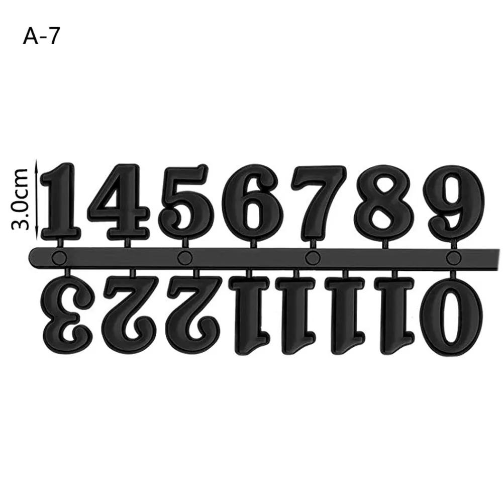 Quartz Clock Numerals DIY Handmade Material Digital Clock Repair Tools Roman Arabic Clock Numbers Accessories Replacement Needle