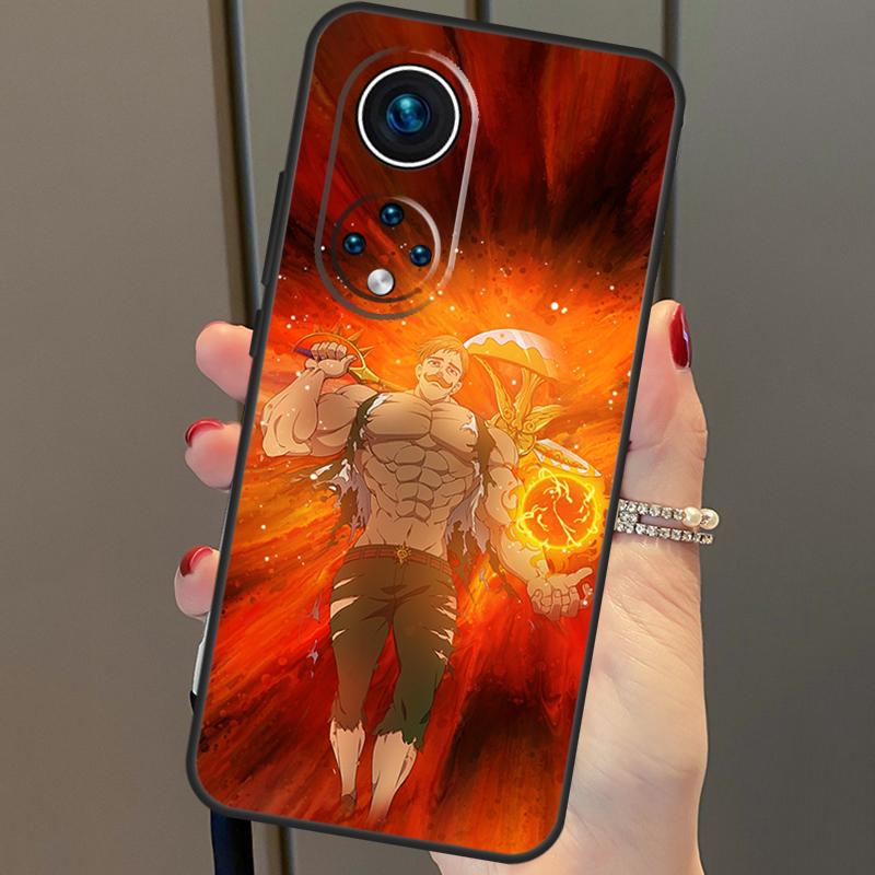 Escanor Seven Deadly Sins Pouzdro pro Honor 50 Pro Huawei P30 Lite P40 P20 P50 Pro P Smart Z 2019 Mate 20 Lite Kryt
