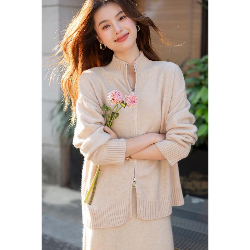 Ensemble Femme Mokaana Fashion Pull Premium à Manches Longues & Jupe Midi MKNJD3971