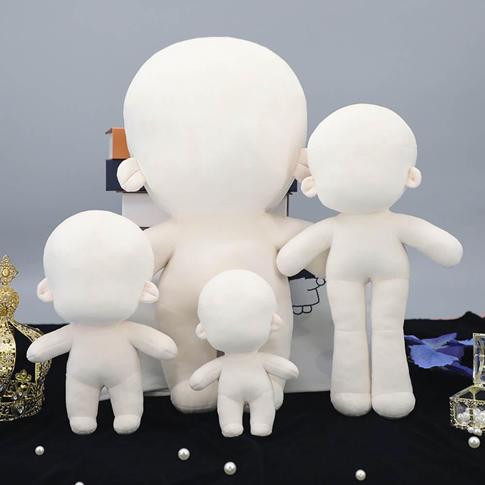 niannyyhouse 10cm 13cm 15cm 20cm 30cm 40cm Stuffed Animal Standing Sitting Doll No Attributes Doll Cotton Doll Dress Up (15cm-No Skeleton)