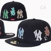 Popular City Fully Enclosed Flat Edge Hat Lakers Non-Adjustable Baseball Cap Travel Windproof Sunscreen Leisure Cap