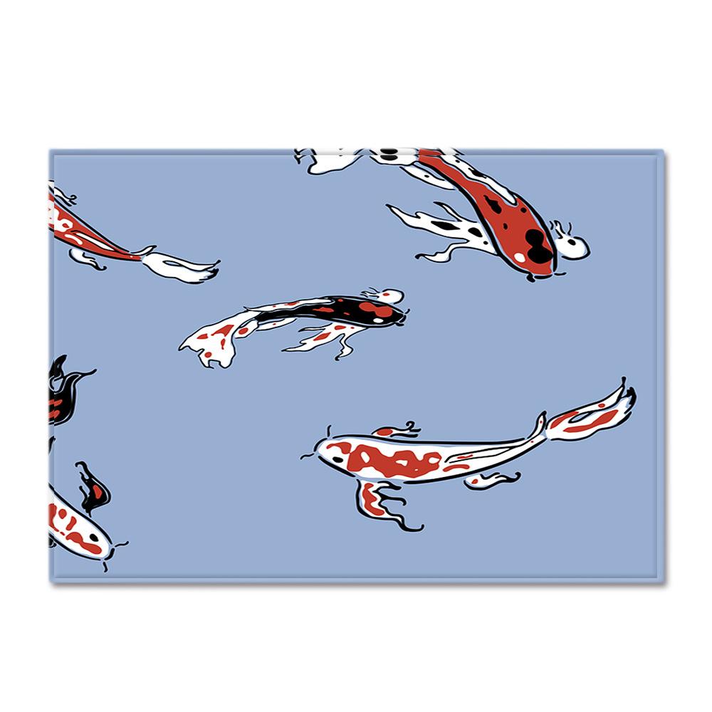 Textured Large Carpet Feather Wind Bedroom Floor Mat