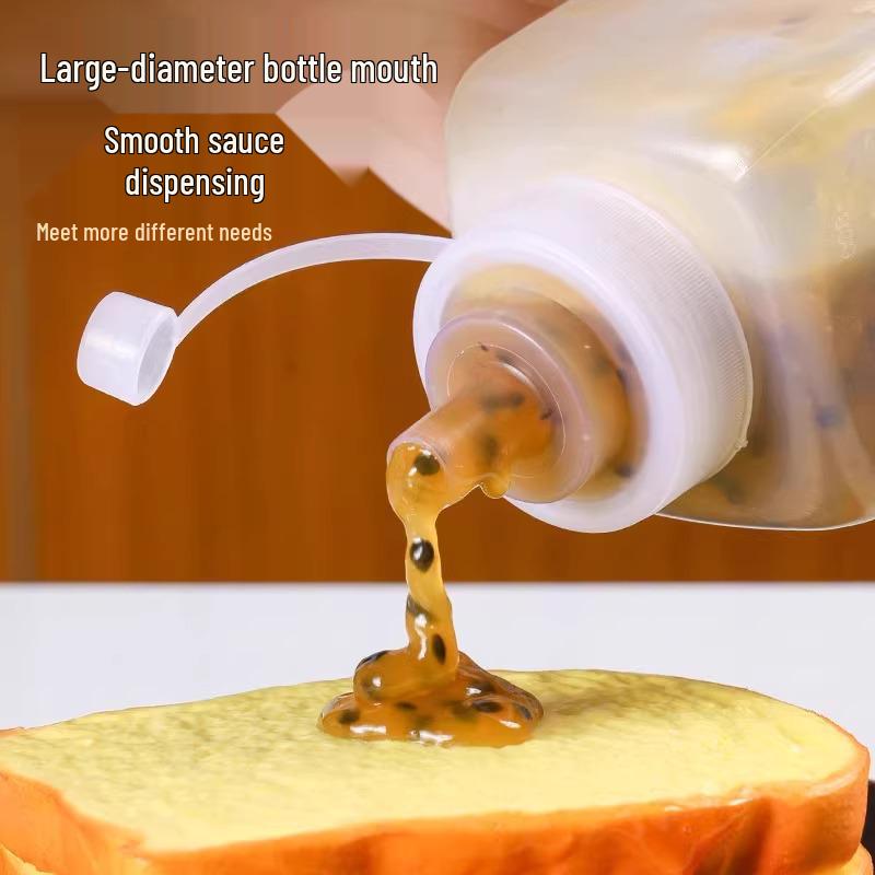Multi-Purpose Squeeze Bottle with Icing Tip for Sauces and Dressings