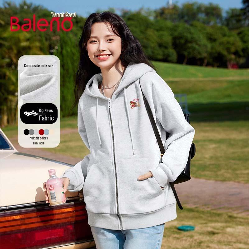 Baleno Women's Casual Hooded Cardigan Jacket