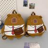 Adorable Large Capacity Cartoon Capybara Backpack For Kids Perfect For School And Play