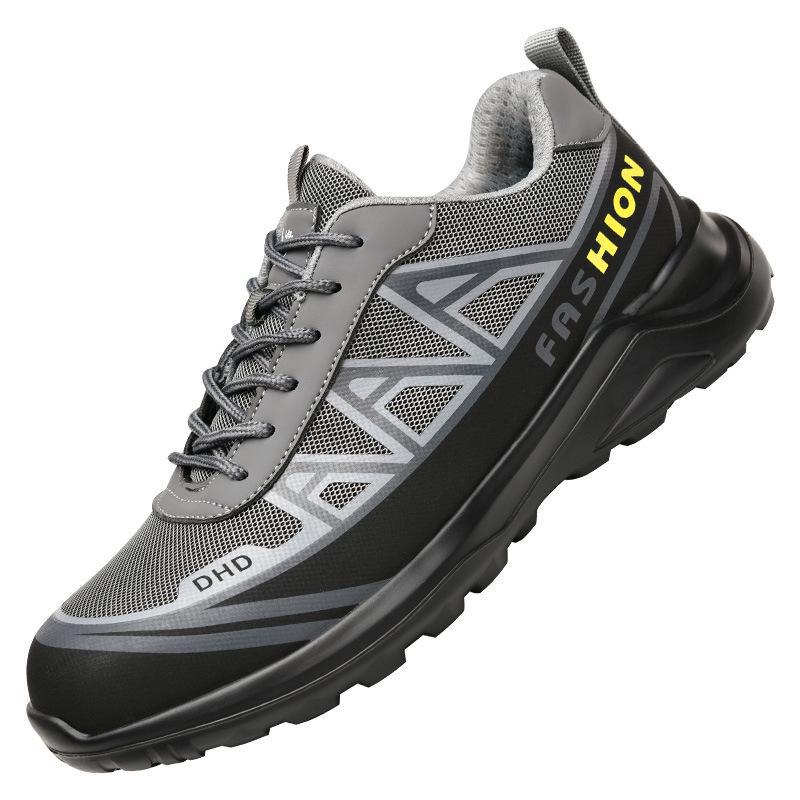 

Мужская утепленная рабочая обувь электрика: Защитная обувь с пластиковым носком, противоударная и противопрокольная 45 серый