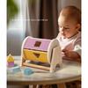 New Montessori Macarone Color Spinning Drum Match Coin Box Permanent Box Round Rectangular Box Kids Sensory Toys for Baby Gifts