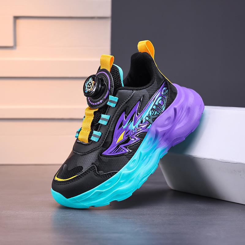 Chaussures de Running Imperméables en Cuir pour Garçons - Tendance Automne/Hiver 2025, Baskets de Sport Antidérapantes pour Enfants Moyens/Grands