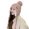 Ladies winter ear protection cotton hat wool warm casual piled thick sweet versatile cold cycling knitted Lei Feng hat