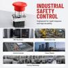 2PCS Plastic Push Button Switch Mushroom E-Stop Button for XB2-BS542/ZB2-BE102C Machine Safety