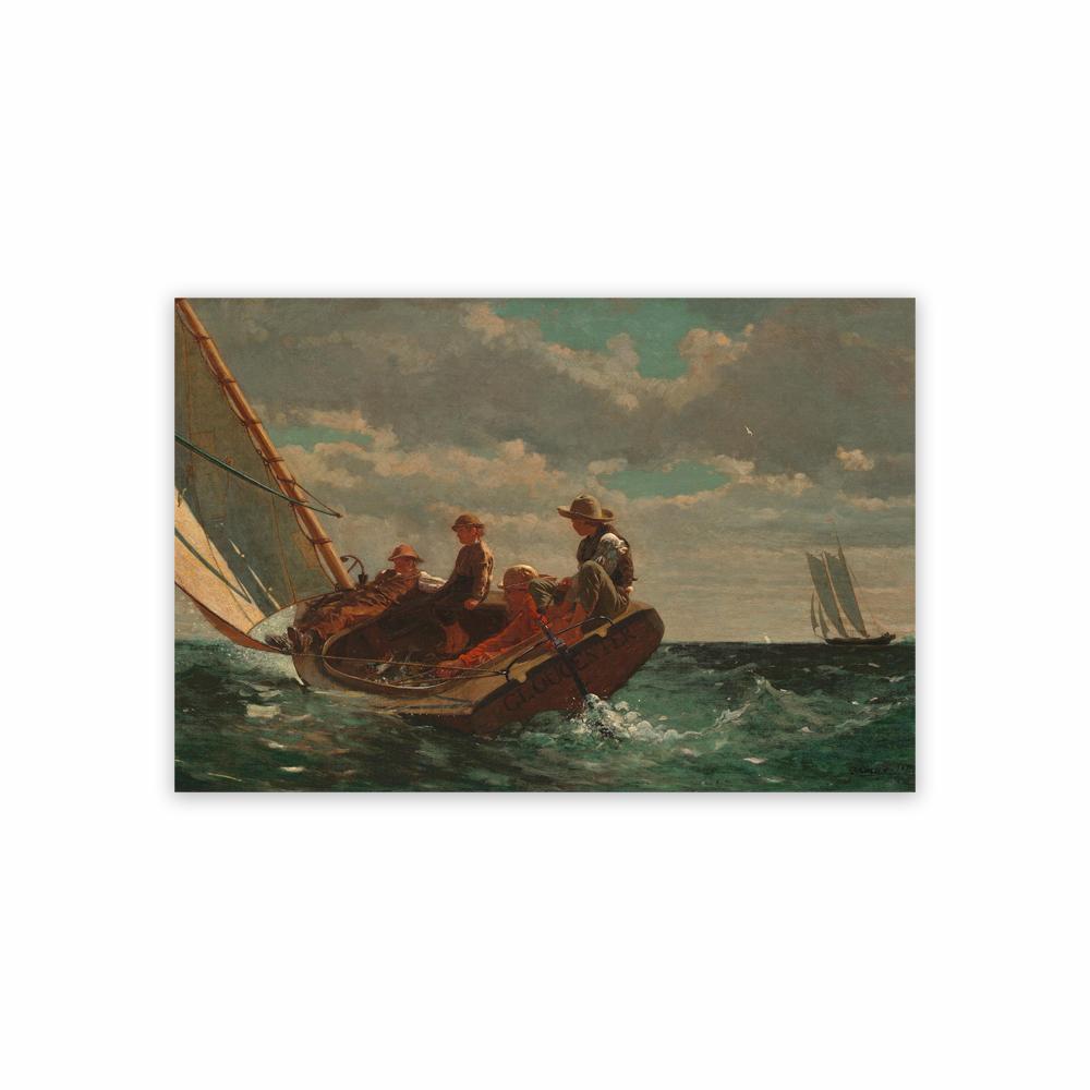 The Gulf Stream by Winslow Homer Classic Oil Painting Prints Canvas Poster Wall Art Decor Home The Blue Boy by Winslow Homer Art 21X30CMNo Framed