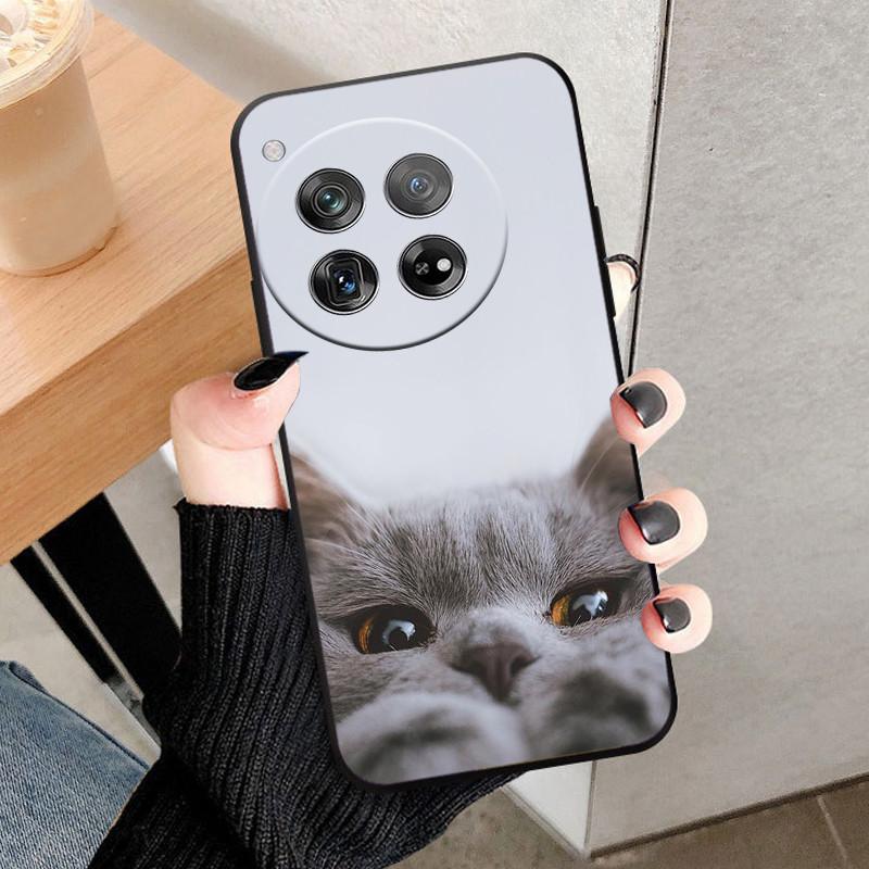 Etui Osłona Na OnePlus 12 Na OnePlus12 Fundas Nowe Czarne Miękki Silikon TPU Ochronne Etui Na Telefon Dla One Plus 12 Zderzak Coque