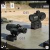 2026 G33/G34 Flip To Side Magnifier Optical Scope  Universal 20-22mm Rail Mount Optical Accessory