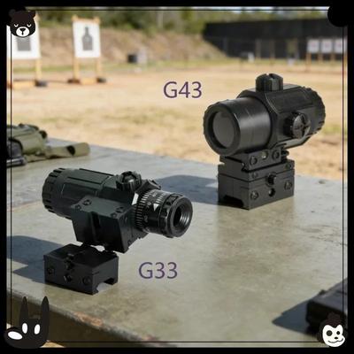 2026 G33/G34 Klappbares Seitenvergrößerungsglas Optisches Zielfernrohr Universelle 20-22mm Schienenmontage Optisches Zubehör