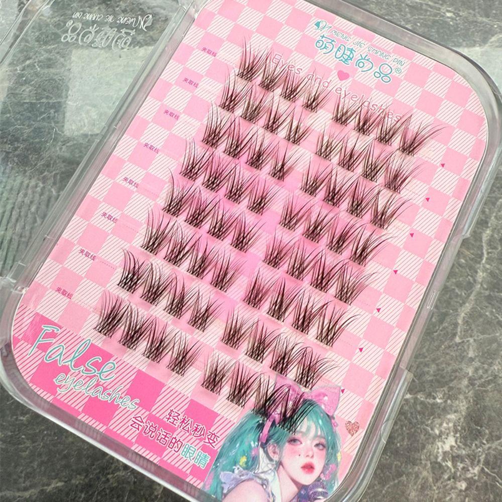 DIY Klebe-Falsche Wimpern Make-up Falsche Wimpernbüschel Grafting Wimpern