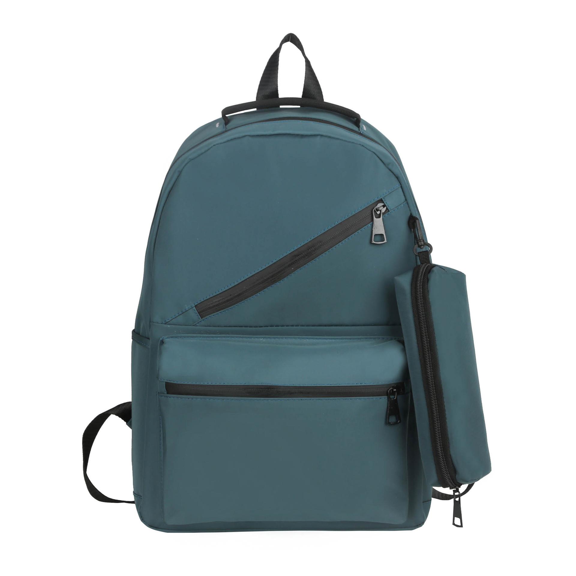 

Backpack Oxford Cloth Student Backpack Large Capacity Pencil Bag Casual Backpack Versatile for Men and Women зелёный