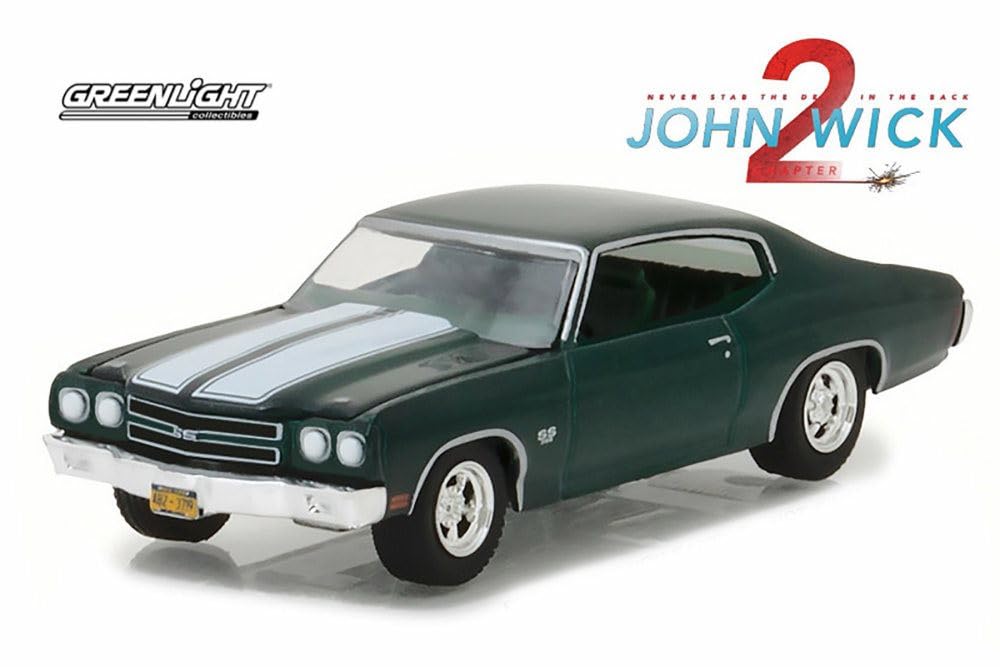 Greenlight Chevrolet Chevelle SS 396 Diecast Car Scale Model Kit from John Chapter 2 1/64 (1970) Wick (2017) [Used]