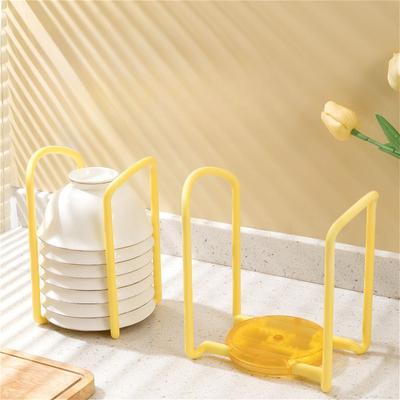 Retractable Space-Saving Kitchen Organizer - Adjustable Desktop Bowl Holder & Bowl Drain Rack Cabinet Plate Dish Storage Shelf