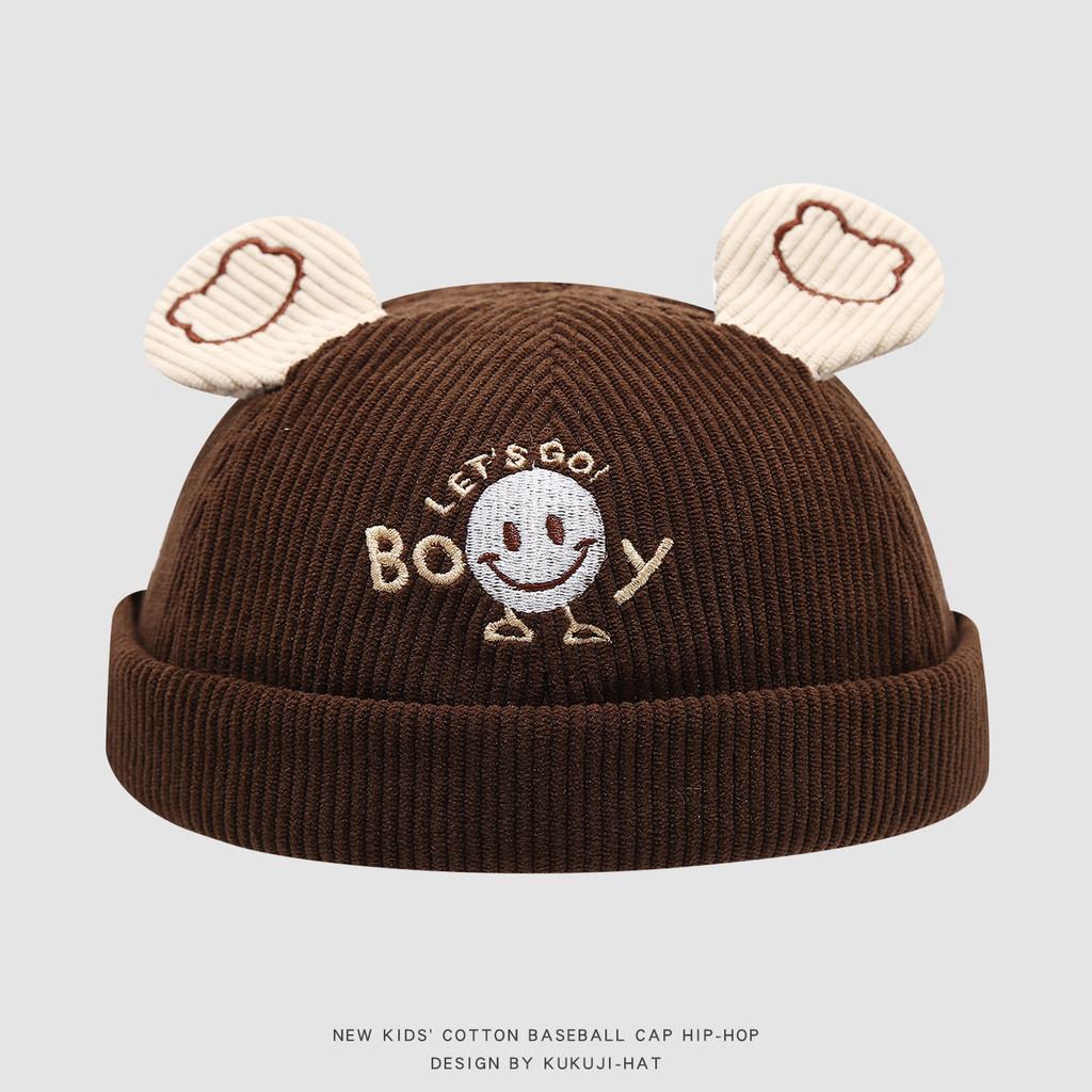 Children Corduroy Baseball Cap With Sun Protection And Breathability For Kids