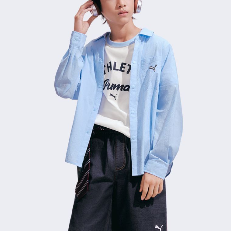 PUMA Kids Casual Shirts Lapel Thin 353226102202-80902
