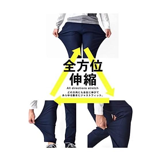 (Arona) ARONA Chino Pants Men's Stretch Easy Pants Golf Pants Casual Super Stretch Y
