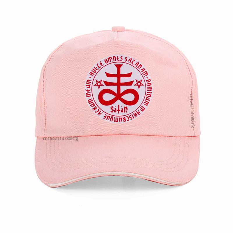 Satan Leviathan Kreuz Hut für Unisex WoUnisex Verstellbare Snapback Hüte Punk Goth Kirche des Satanischen Symbols Kolye Baseball Cap Mütze